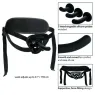 CalExotics curved silicone strap-on kit with adjustable harness and three curved probes for varied stimulation