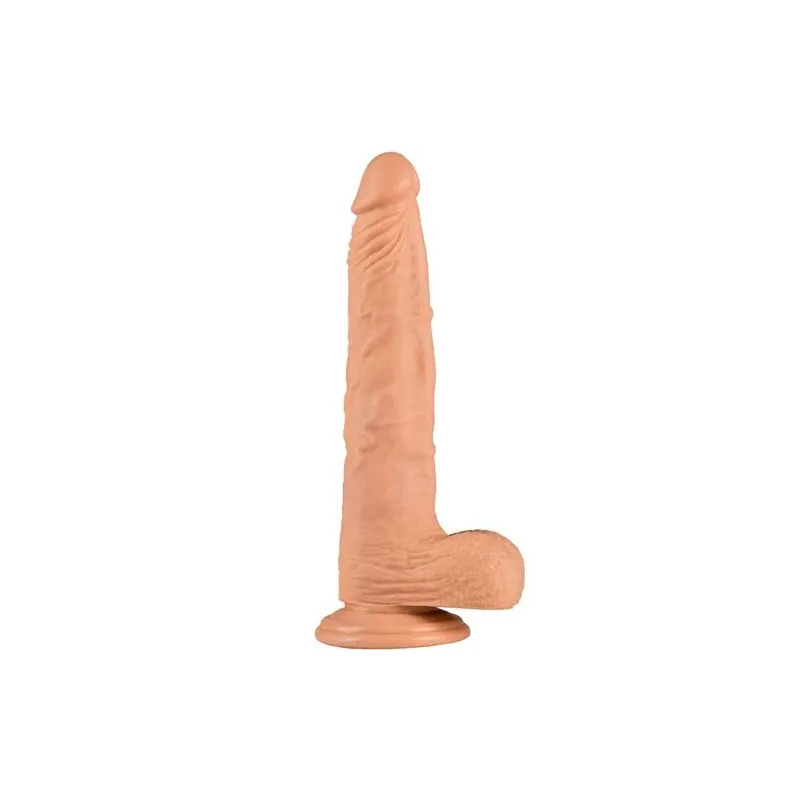 Realistischer Dildo ALIVE Long John 21,8 cm mit Saugnapf, hautfarben, mit detaillierten Adern und seidiger Textur