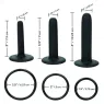 Kit de chevilles en silicone CalExotics avec trois sondes progressives et harnais ajustable, pour une exploration intime en douc