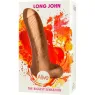 Dildo realistico ALIVE Long John 21,8 cm con ventosa, colore pelle, vene dettagliate e consistenza setosa