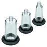 Kit de pompe corporelle CalExotics avec trois cylindres de diamètres différents et valve de purge pour aspiration réglable.