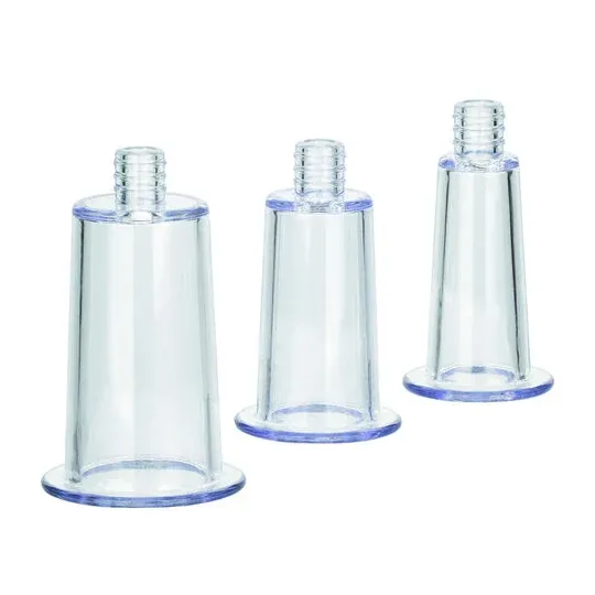 Kit de pompe corporelle CalExotics avec trois cylindres de diamètres différents et valve de purge pour aspiration réglable.