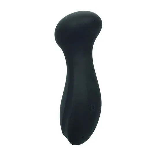 Mini masseur CalExotics Boundless en silicone liquide, étanche IPX7, rechargeable, forme arrondie.