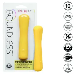 Mini masseur flexible CalExotics Boundless FlexiWand en silicone violet avec 10 modes vibrants