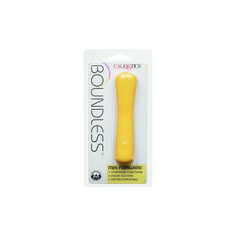 Mini masseur flexible CalExotics Boundless FlexiWand en silicone violet avec 10 modes vibrants