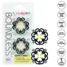 Adjustable nipple clamp CalExotics silver metal with 4-point screw, top view.