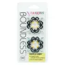 Adjustable nipple clamp CalExotics silver metal with 4-point screw, top view.