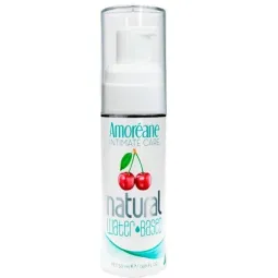 Water-based cherry lubricant 50 ml AMOREANE - Clear intimate gel for hydration