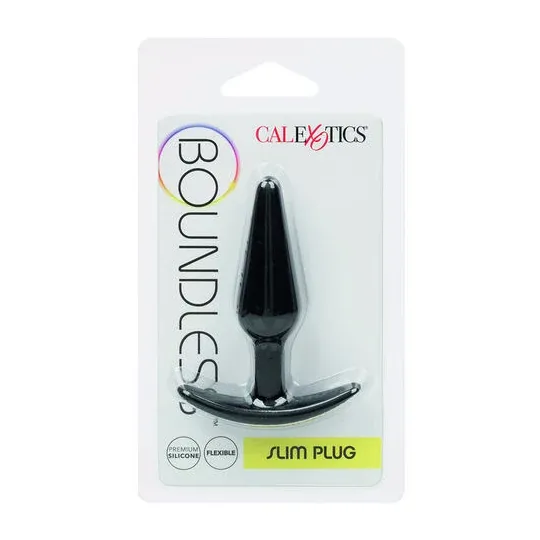 Prise anale slim en silicone flexible CalExotics Boundless forme effilée pour insertion douce