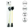 CalExotics Boundless Récolte de Plumes plumeau à double extrémité avec cravache en fausse fourrure, jeu sensoriel.