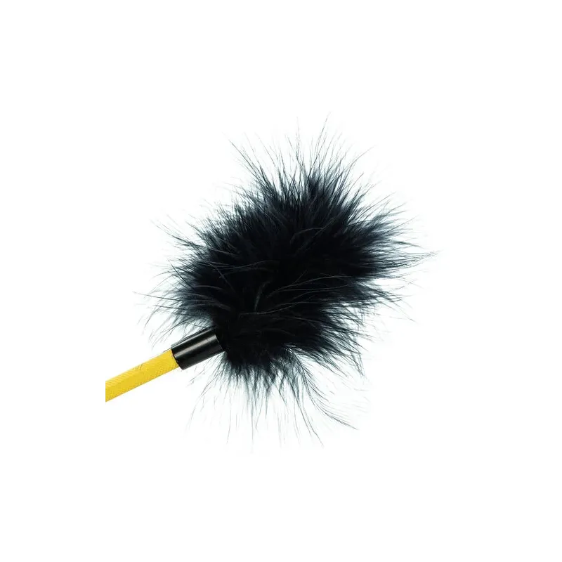 CalExotics Boundless Récolte de Plumes plumeau à double extrémité avec cravache en fausse fourrure, jeu sensoriel.