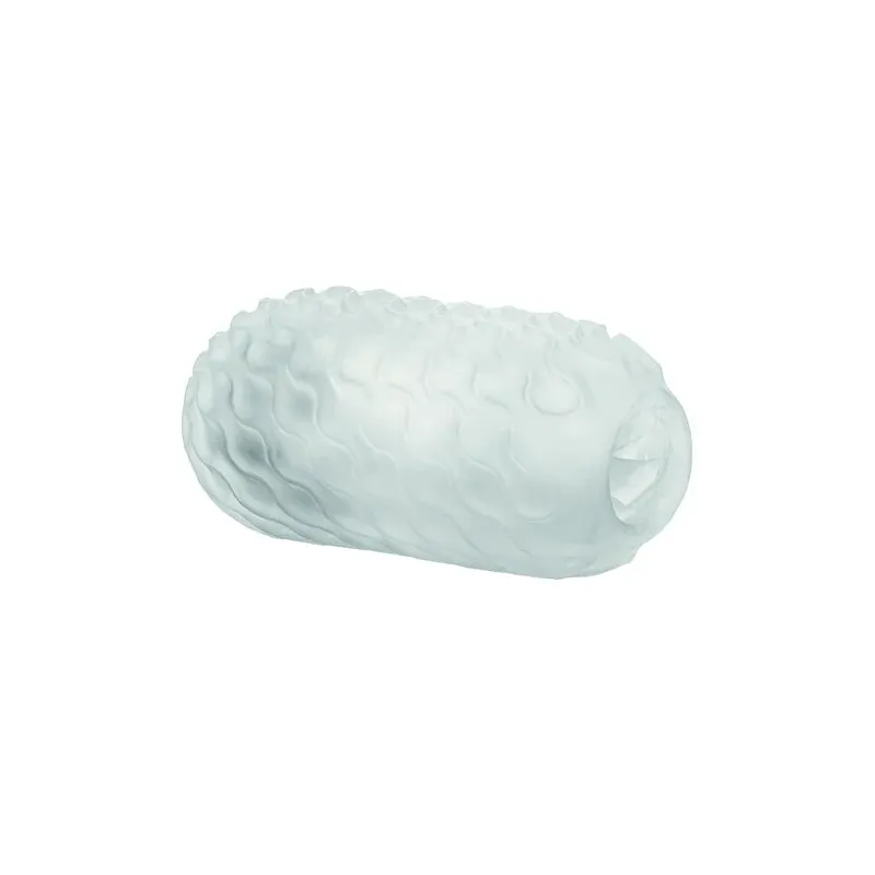 CalExotics Boundless stimolatore reversibile squishy ball giallo - vista d'insieme con palla morbida rimovibile e texture lisce 