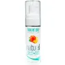 Wasserbasiertes Naturgleitgel mit Pfirsichgeschmack AMOREANE - 50 ml Flasche mit klarer Flüssigkeit
