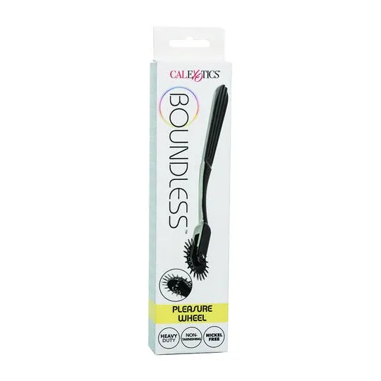 Roue de plaisance CalExotics en alliage argenté avec 22 points rotatifs pour stimulation sensorielle