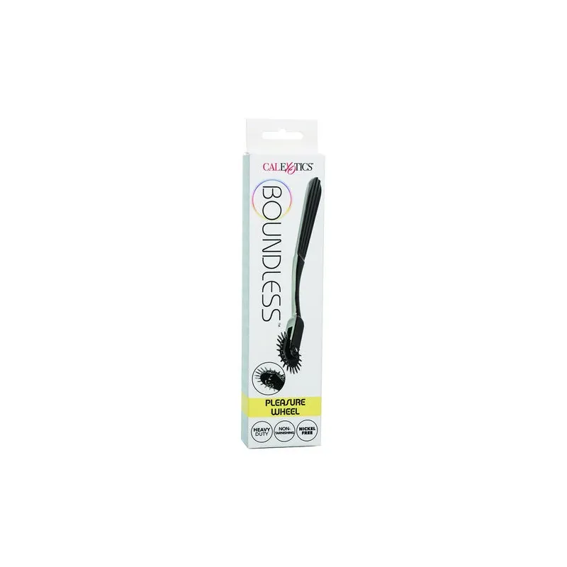 Roue de plaisance CalExotics en alliage argenté avec 22 points rotatifs pour stimulation sensorielle