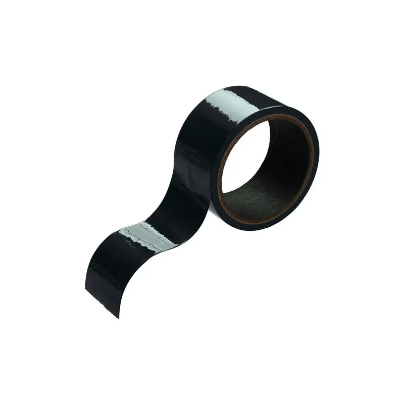 Self-adhesive bondage tape Calexotics Boundless black, 18 meters, soft PVC, reusable for creative restraint play.