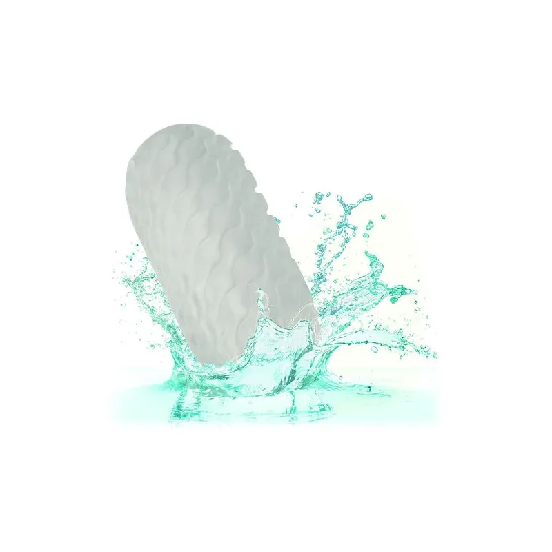 CalExotics umkehrbarer Masturbator in Grau mit herausnehmbarem Ball und glatter sowie gerippter Textur.
