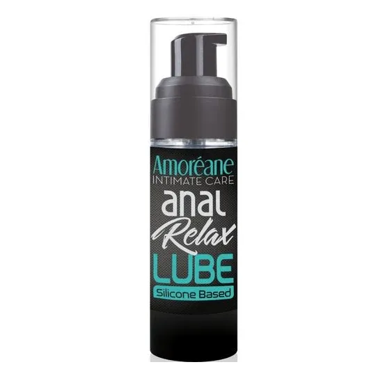Flacone lubrificante anale silicone rilassante Amoreane 30ml vista frontale