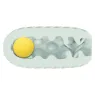CalExotics reversible male stroker in gray with removable ball, smooth and ribbed textures.