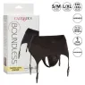 Harnais string Calexotics Boundless avec jarretière, noir, bretelles réglables, taille L/XL