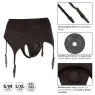 Harnais string Calexotics Boundless avec jarretière, noir, bretelles réglables, taille L/XL