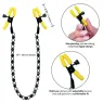 CalExotics Boundless adjustable nipple clamps with crystal chain and silicone tips for teasing stimulation