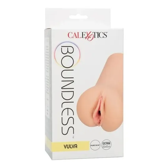 Calexotics Boundless Vulva Stroker light skin - male stroker in Pure Skin with multi-textured chamber for suction sensation