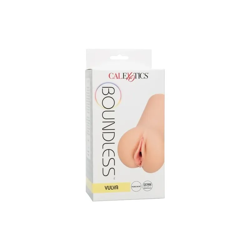 Calexotics Boundless Vulva Stroker light skin - male stroker in Pure Skin with multi-textured chamber for suction sensation
