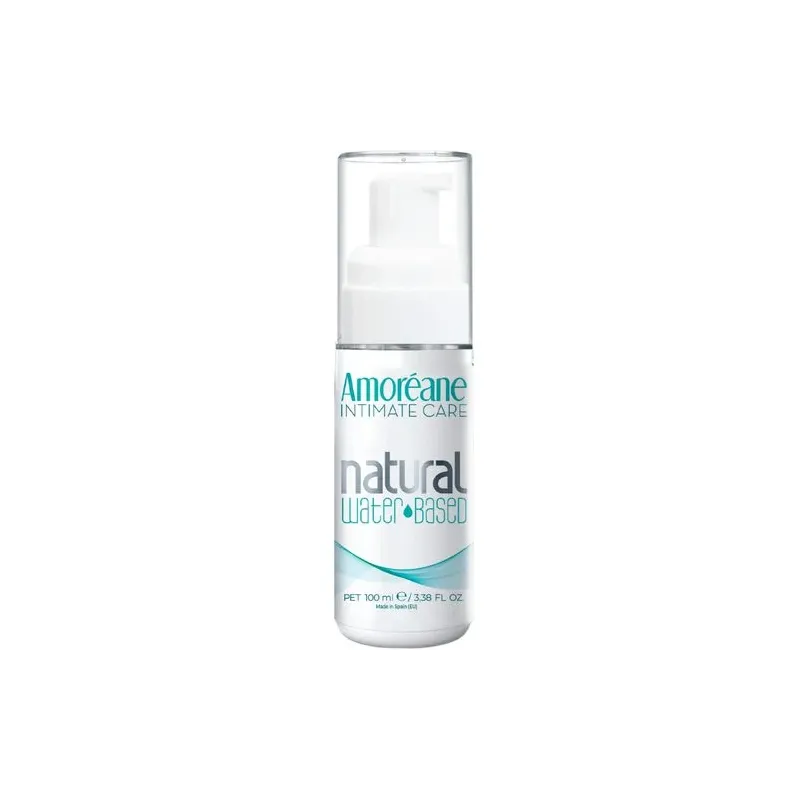 Natural water-based intimate lubricant 100 ml - AMOREANE - transparent airless bottle