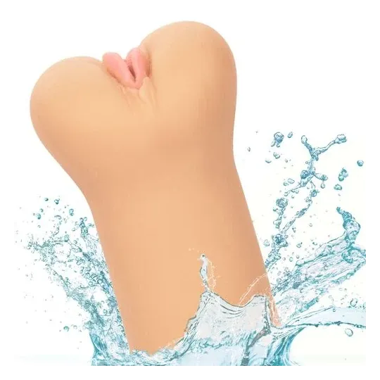 Calexotics Boundless Vulva Stroker light skin - male stroker in Pure Skin with multi-textured chamber for suction sensation