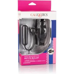 Bracelet télécommande et vibromasseur Bullet CALEXOTICS en silicone violet, ensemble discret