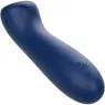Masseur point G CALEXOTICS Cashmere Satin G en silicone liquide, couleur bleue, tête plate large pour stimulation précise