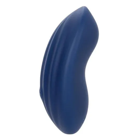 Calexotics Cashmere Velour Curve godet vibrant bleu en silicone avec 10 vitesses et mémoire