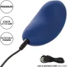 Calexotics Cashmere Velour Curve godet vibrant bleu en silicone avec 10 vitesses et mémoire