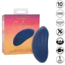 Calexotics Cashmere Velour Curve godet vibrant bleu en silicone avec 10 vitesses et mémoire