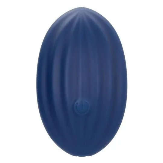 Calexotics Cashmere Velour Curve godet vibrant bleu en silicone avec 10 vitesses et mémoire