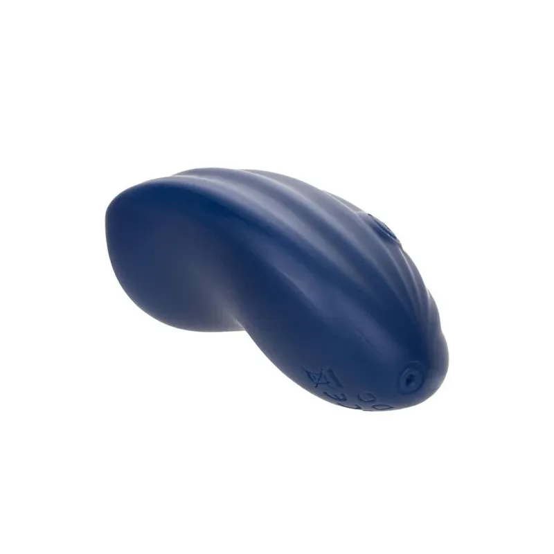 Calexotics Cashmere Velour Curve godet vibrant bleu en silicone avec 10 vitesses et mémoire