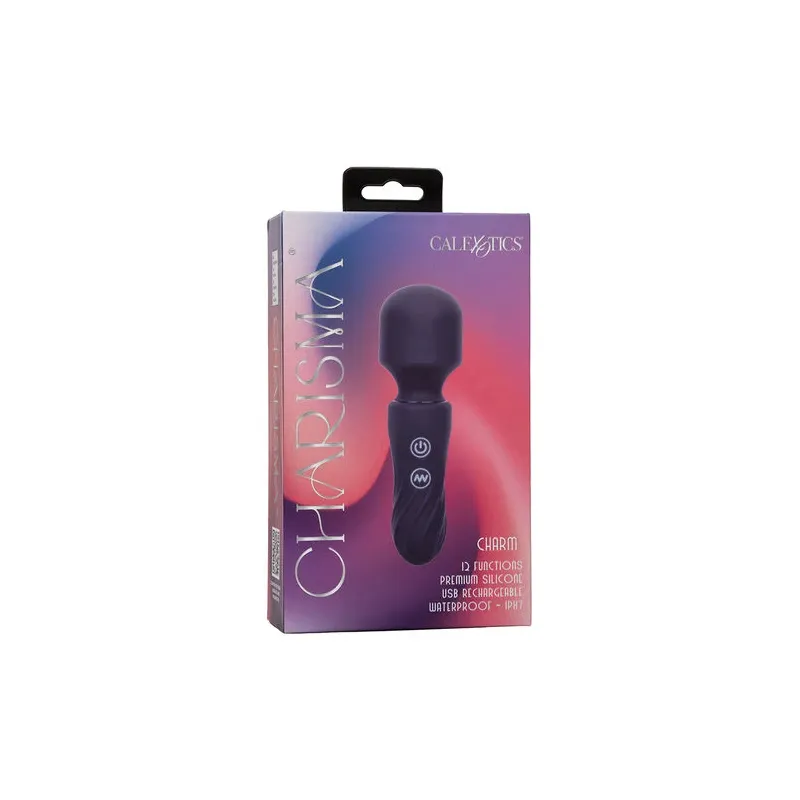 Reisemassager Calexotics Charm lila 12 Modi USB-wiederaufladbar wasserdicht flexibler Kopf.