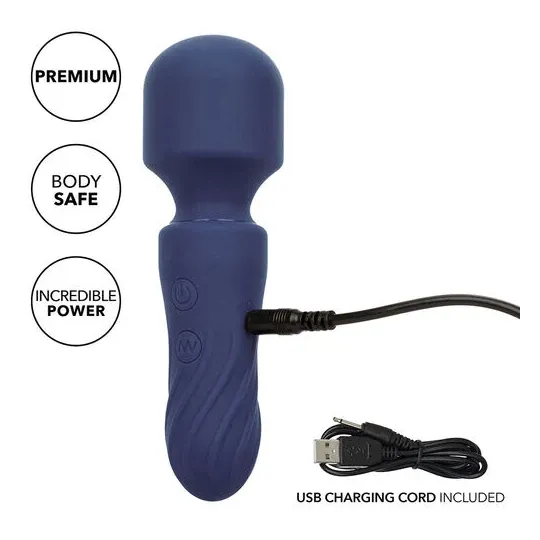Masseur de voyage Calexotics Charm violet 12 fonctions recharge USB étanche tête flexible.