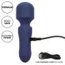 Travel massager Calexotics Charm purple 12 vibration modes USB rechargeable waterproof flexible head.