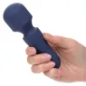 Travel massager Calexotics Charm purple 12 vibration modes USB rechargeable waterproof flexible head.
