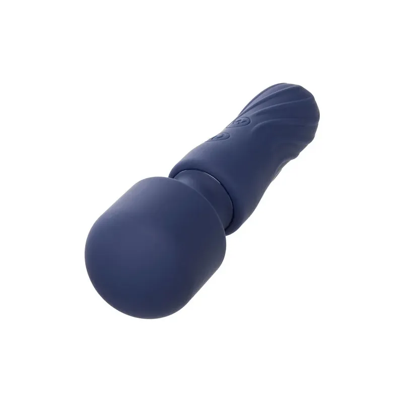 Masajeador de viaje Calexotics Charm morado 12 modos recargable USB impermeable cabeza flexible.