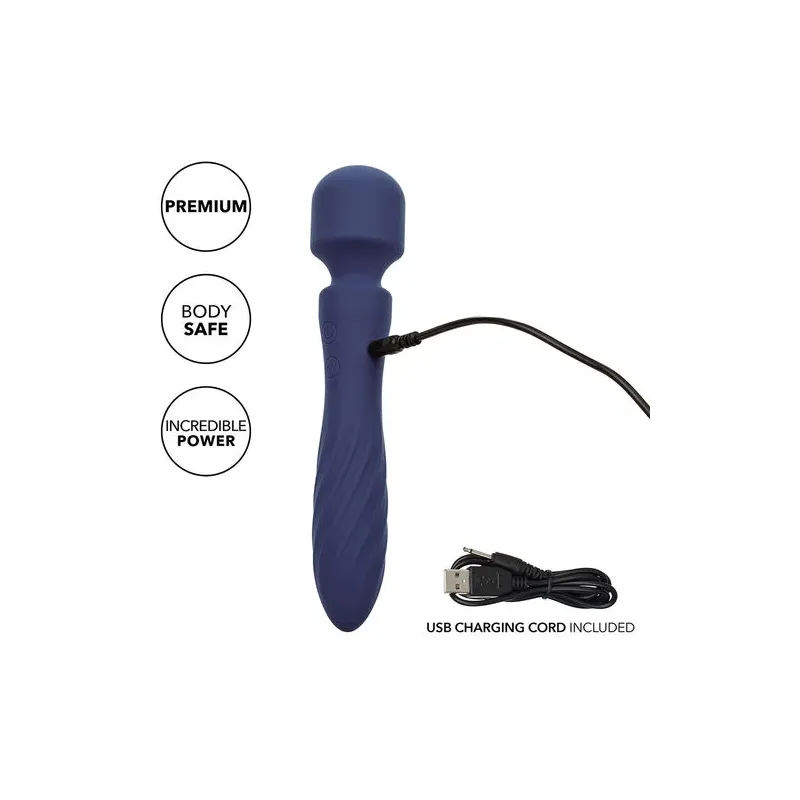 CALEXOTICS Charisma Mystique masseur double moteurs violet, silicone étanche IPX7, 12 fonctions vibrations