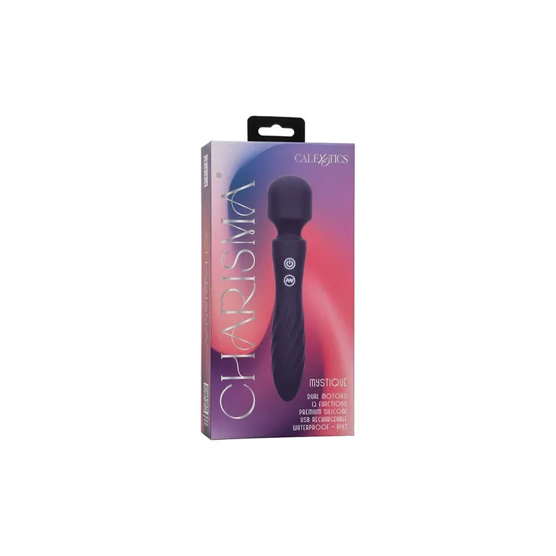 CALEXOTICS Charisma Mystique masseur double moteurs violet, silicone étanche IPX7, 12 fonctions vibrations