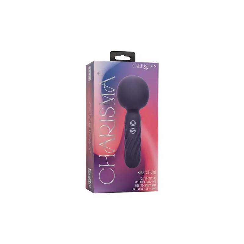 Masseur vibrant CALEXOTICS Charisma Seduction violet silicone 12 fonctions rechargeable