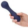 Masseur vibrant flexible CALEXOTICS violet avec 12 fonctions de vibrations, tête nervurée en silicone doux, étanche IPX7.