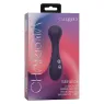 Masseur vibrant flexible CALEXOTICS violet avec 12 fonctions de vibrations, tête nervurée en silicone doux, étanche IPX7.