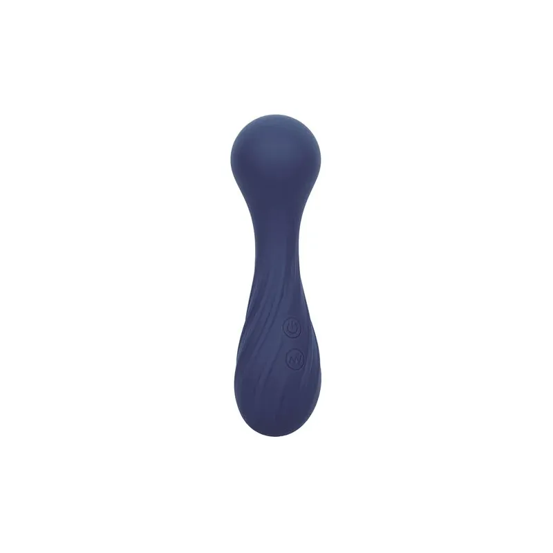Masseur vibrant flexible CALEXOTICS violet avec 12 fonctions de vibrations, tête nervurée en silicone doux, étanche IPX7.