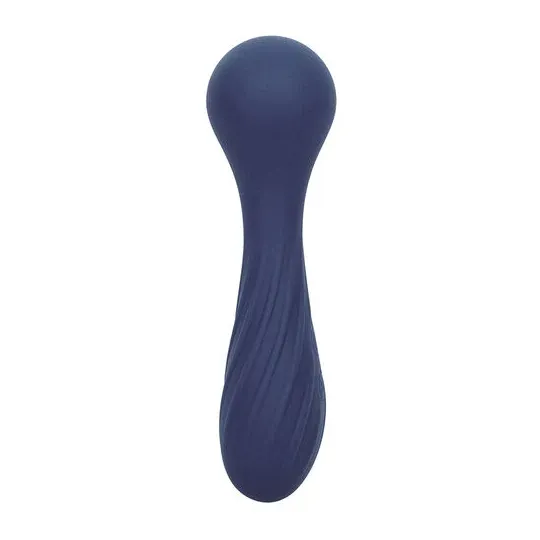 Masseur vibrant flexible CALEXOTICS violet avec 12 fonctions de vibrations, tête nervurée en silicone doux, étanche IPX7.