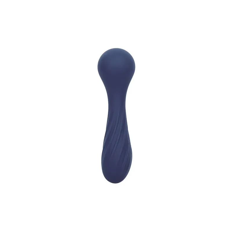 Masseur vibrant flexible CALEXOTICS violet avec 12 fonctions de vibrations, tête nervurée en silicone doux, étanche IPX7.